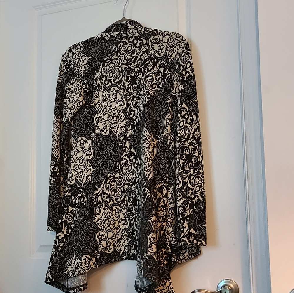 Long black &cream cardigan - Picture 3 of 3
